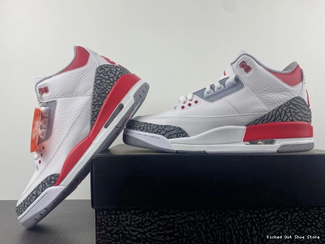 Kicked Out Shoe Store Fire DN3707-160 Jordan Red Air 3 OG 0810